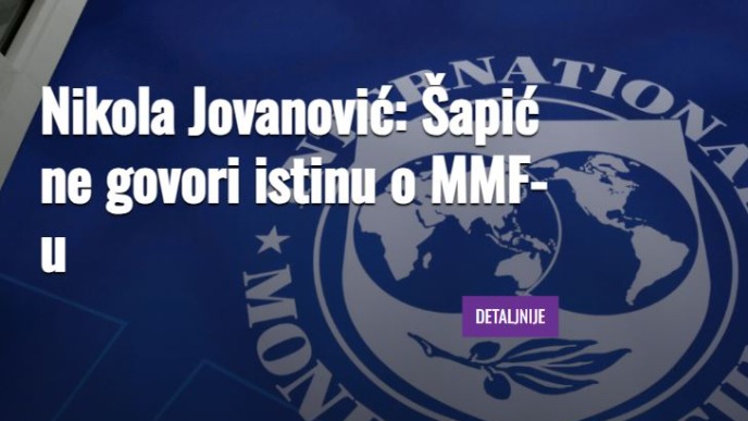 MMF zabrinut zbog Beograda